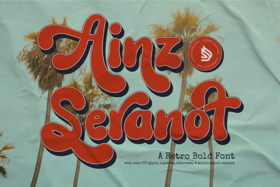 Ainz Seranot Retro Font