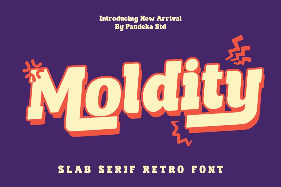 Moldity Retro Slab Serif Font