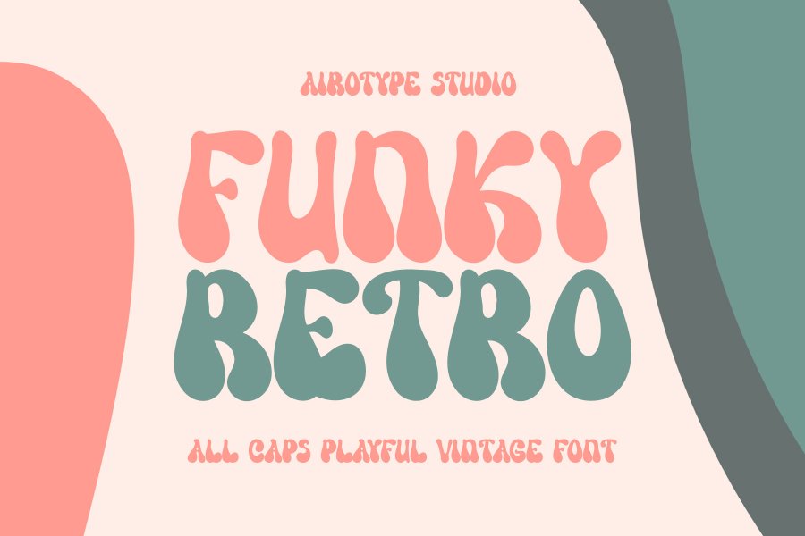 Funky Retro Bold Vintage Display Font