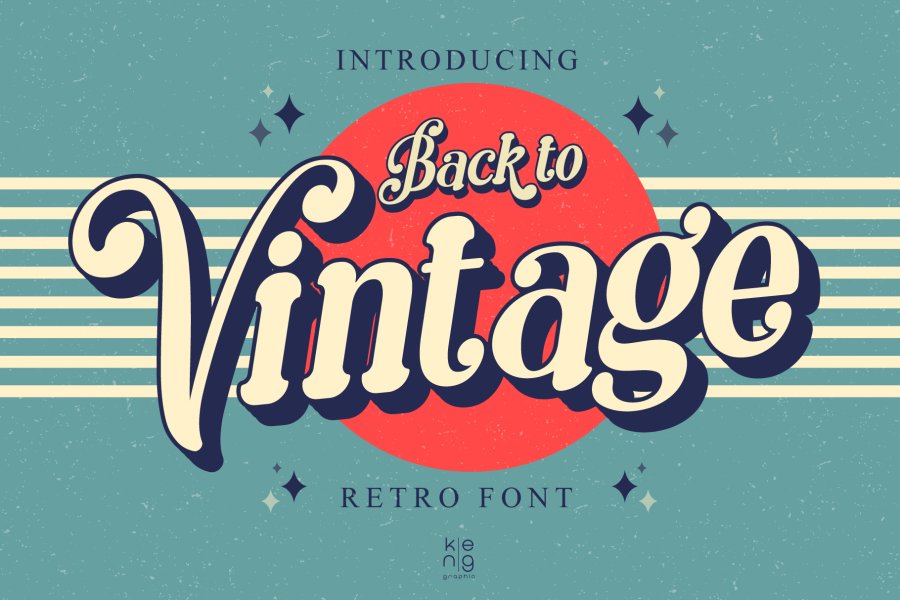 Back to Vintage Retro Font