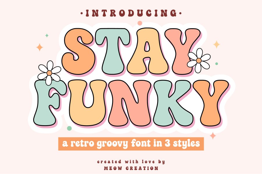 Stay Funky Retro Groovy Font