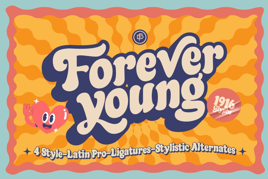 Forever Young Disco Retro Font