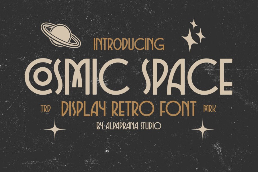 Cosmic Space Retro Font