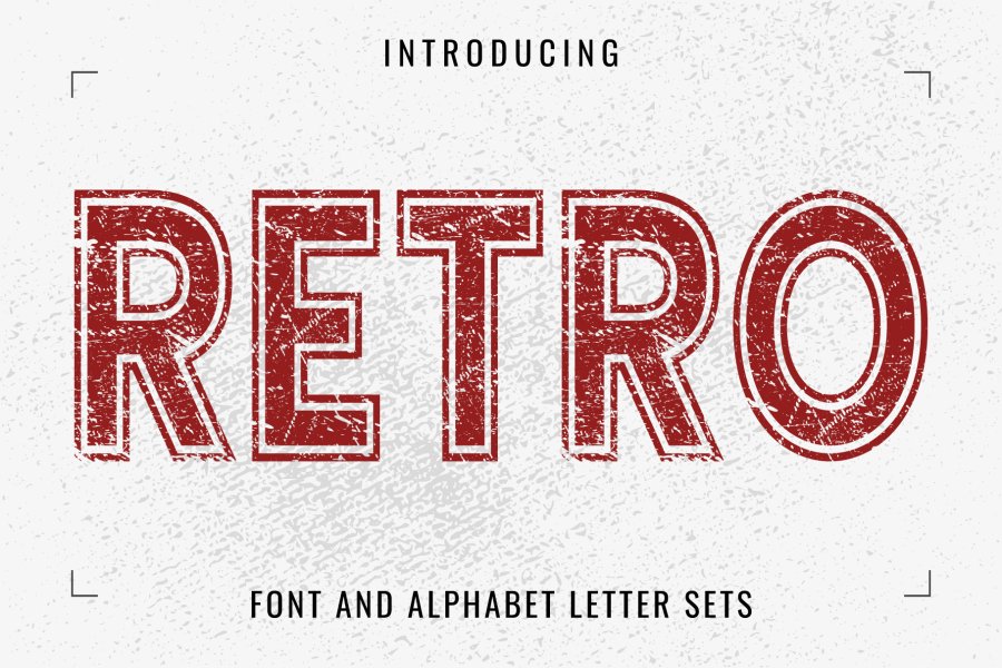 Retro Grunge Display Font