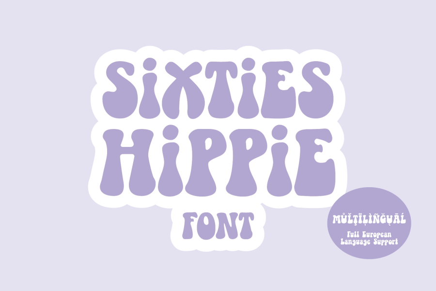 Sixties Hippie Groovy Retro Font