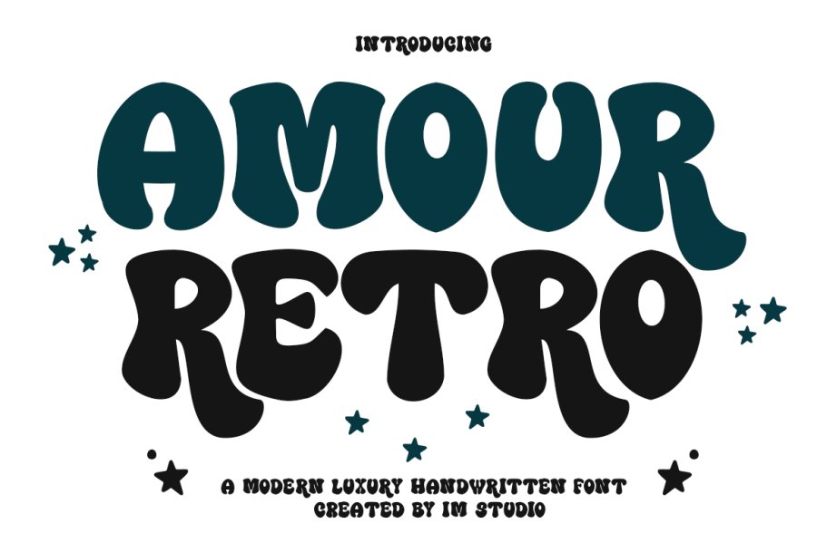 Amour Retro Graffiti Cartoon Font