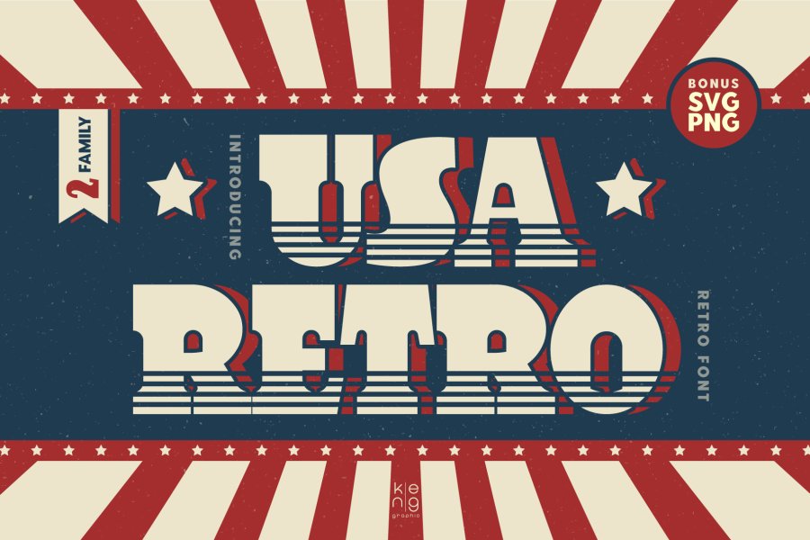 USA Retro Font