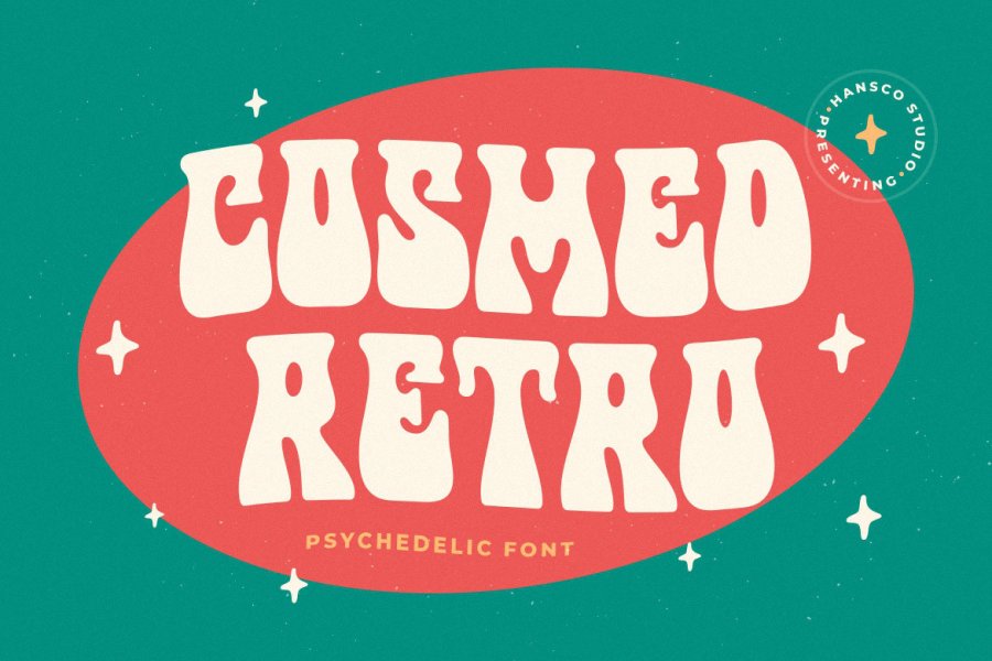 Cosmed Retro Psychedelic Font