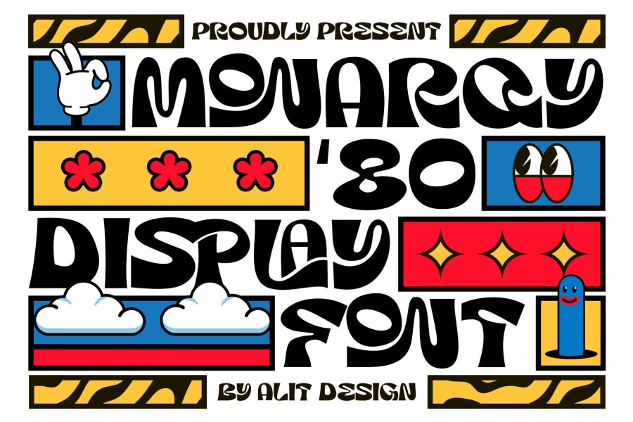 Monarqy Retro Funky Font