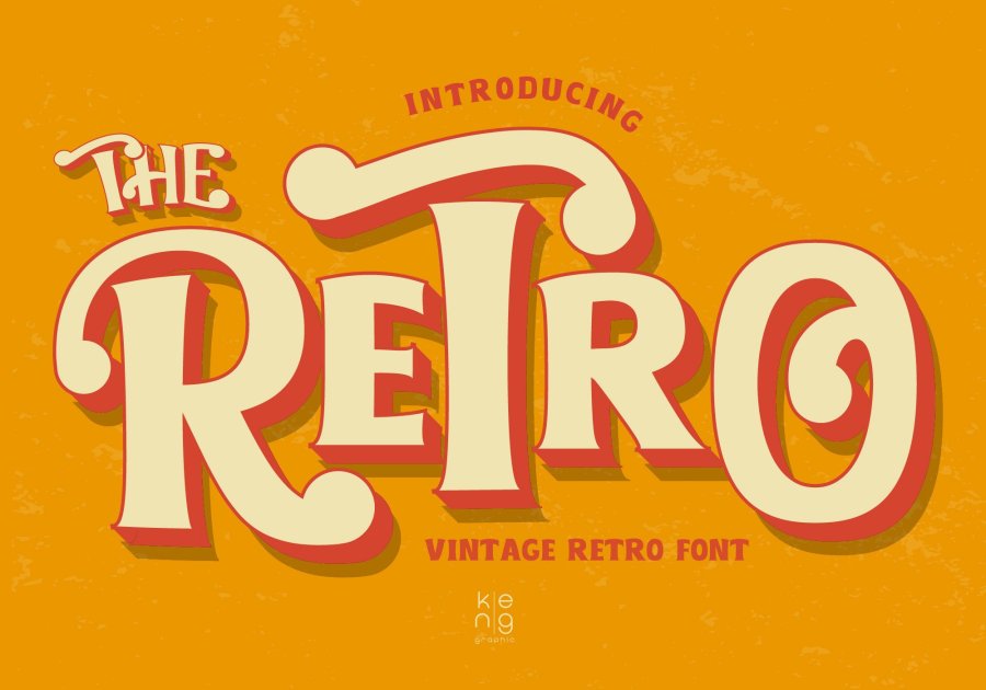 Retro Vintage Display Font
