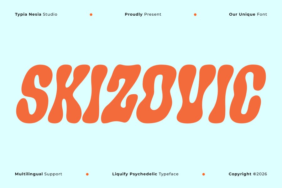 Skizovic Psychedelic Retro Font