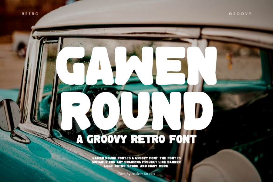 Gawen Round Groovy Retro Font
