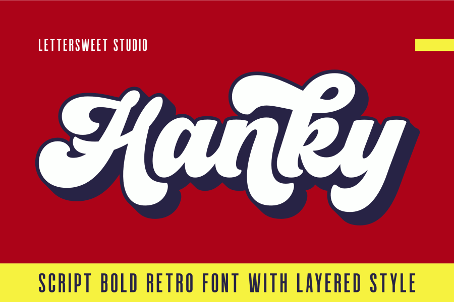 Hanky Retro Script Font