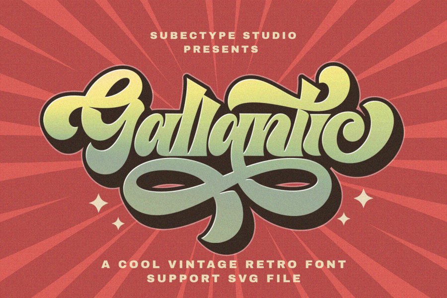 Gallantic Vintage Retro Font