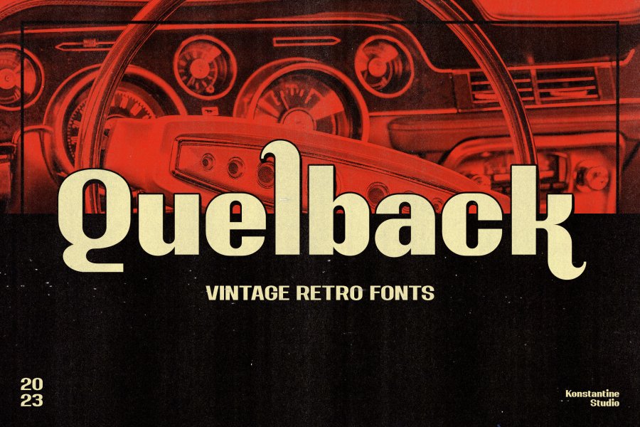 Quelback Vintage Retro Font