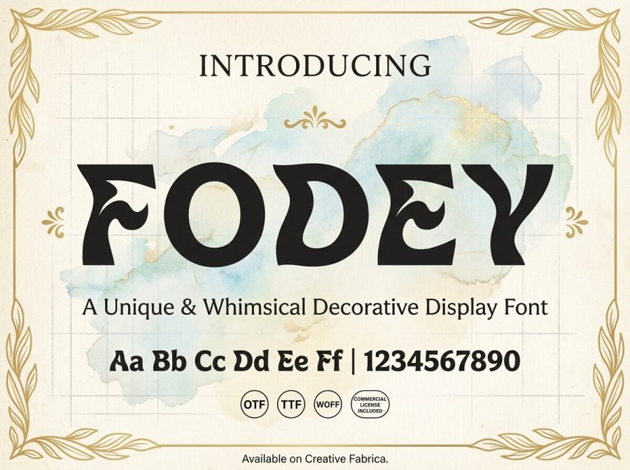 Fodey Decorative Display Font