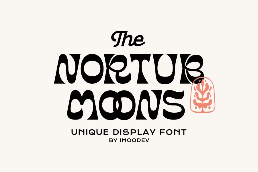 Nortub Moons Retro Groovy Font
