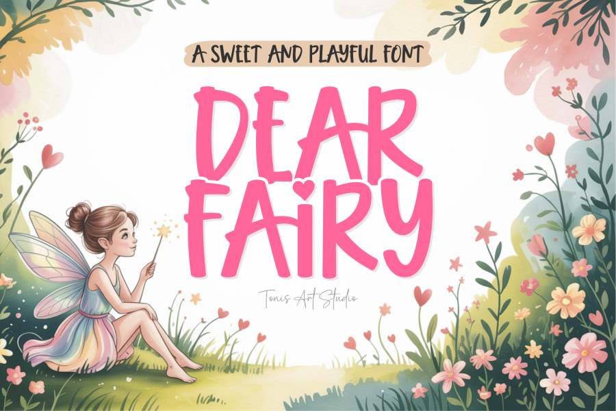 Dear Fairy Handwritten Display Font