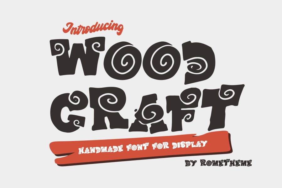Wood Craft Display Font