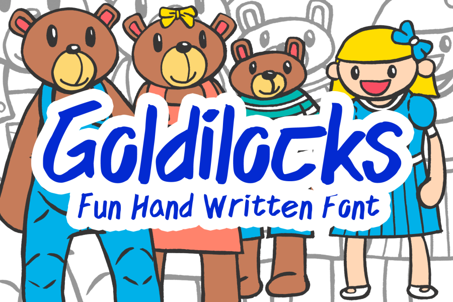 Goldilocks Fairy Tale Handwritten Font