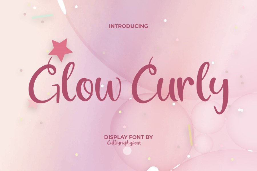 Glow Curly Script Font
