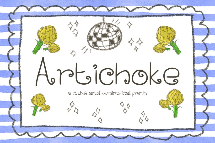 Artichoke Whimsical Display Font