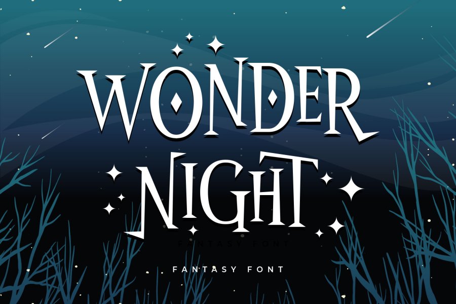 Wonder Night Decorative Serif Font
