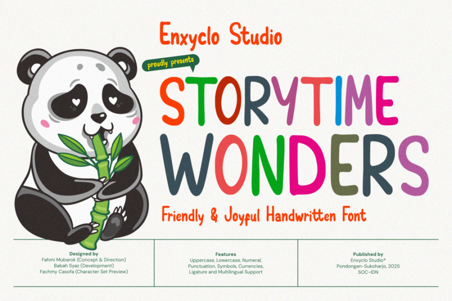 Storytime Wonders Handwritten Font