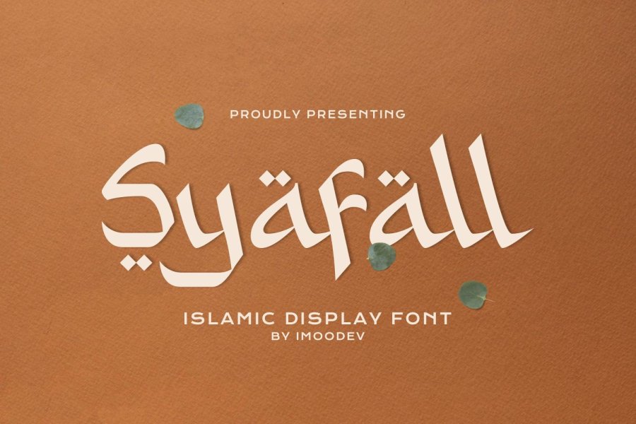 Syafall Arabic-Style Display Font