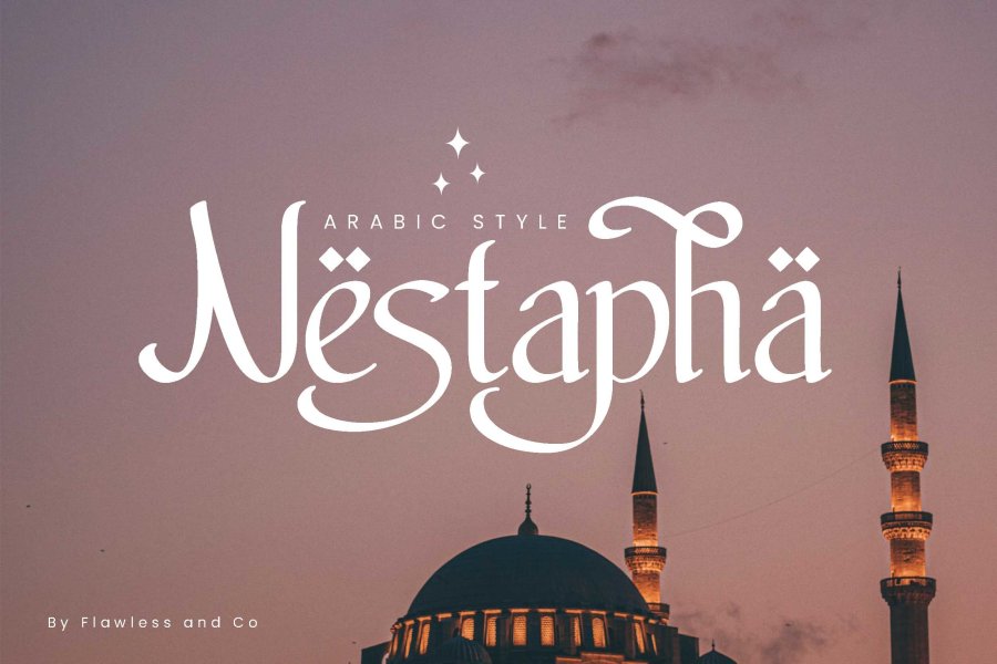 Nestapha Arabic Style Font