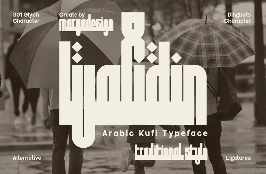 Walidin Kufi Arabic Font