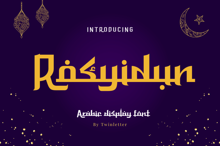 Rosyidun Geometric Arabic Display Font
