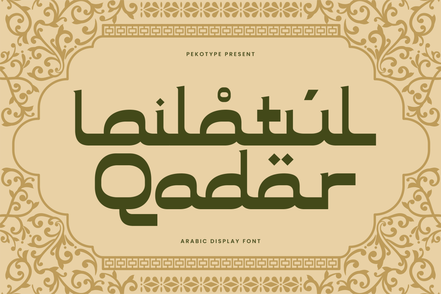 Lailatul Qadar Arabic Display Font