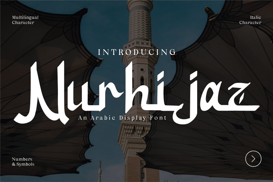 Nurhijaz Arabic Display Font