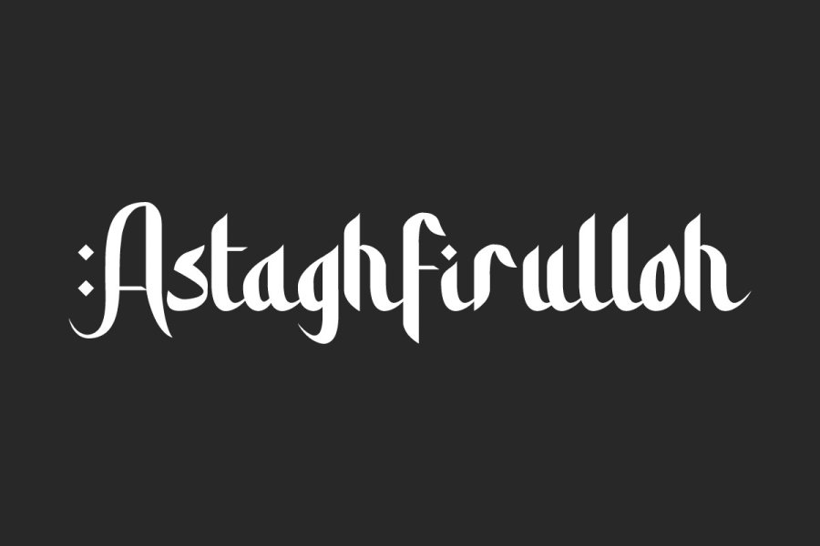 Astaghfirulloh Arabic Display Font