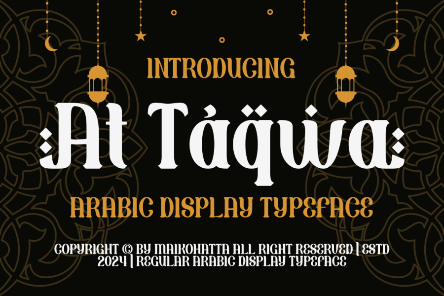At Taqwa Arabic Display Font