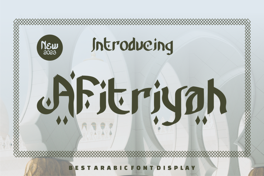 Afitriyah Arabic Display Font