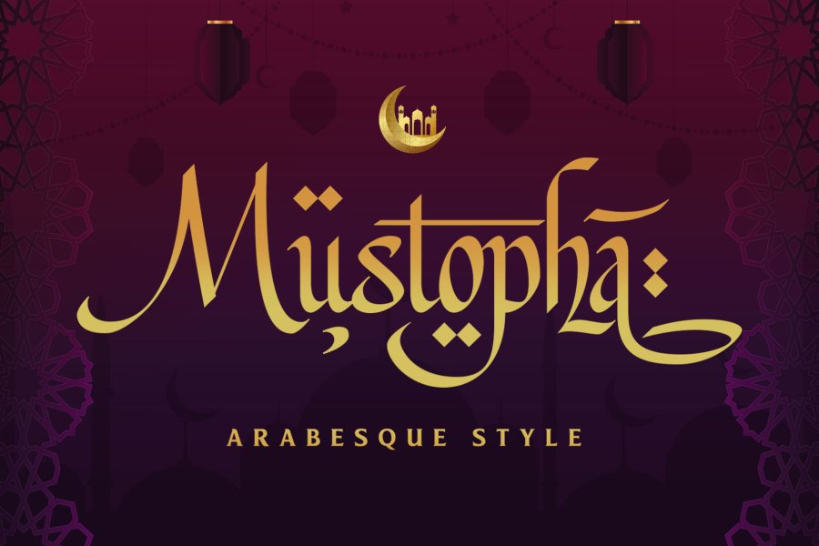 Mustopha Arabic Inspired Display Font