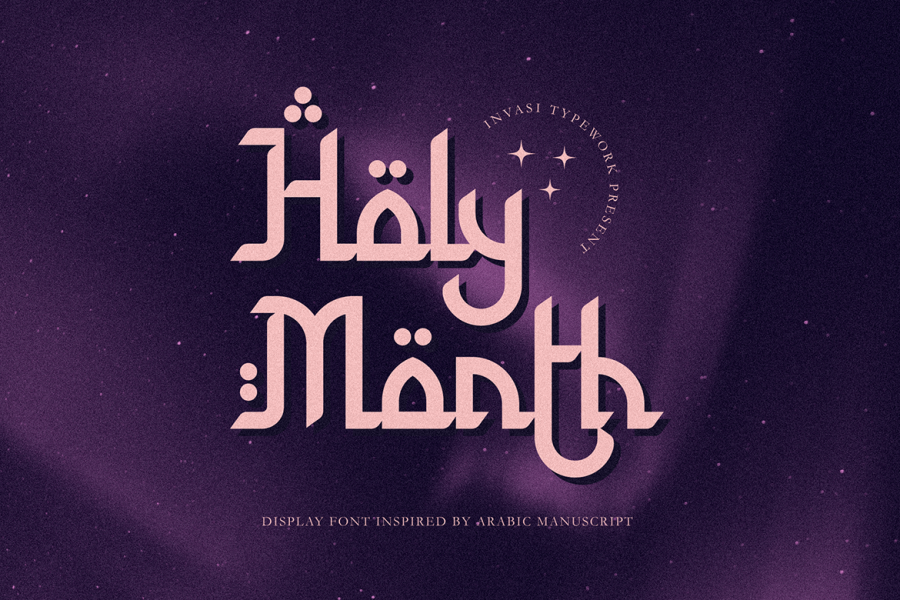 Holy Month Arabic Inspired Display Font