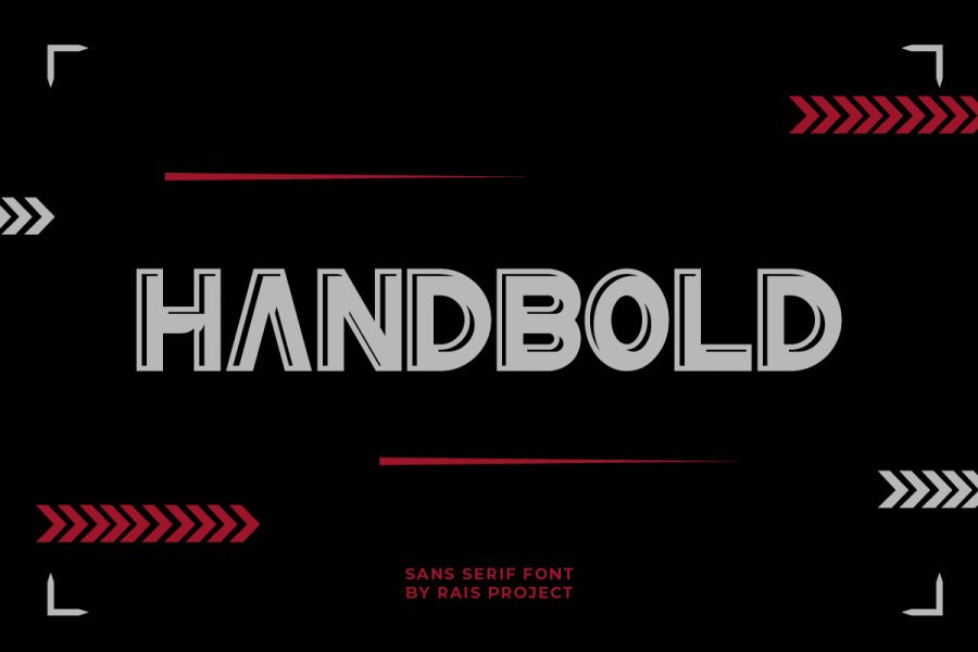 HandBold 3D Display Font