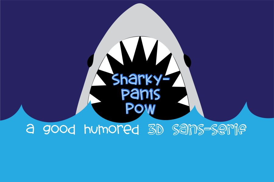 Sharkypants Pow Font