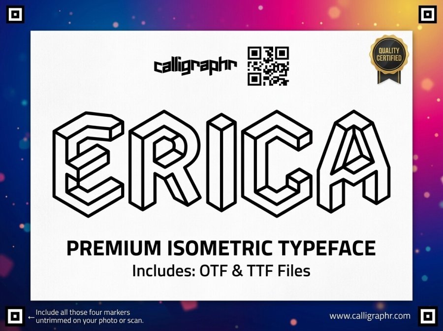 Erica Geometric Display Font