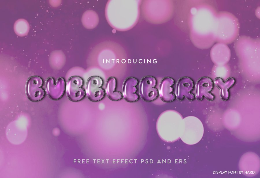 Bubbleberry Playful Display Font