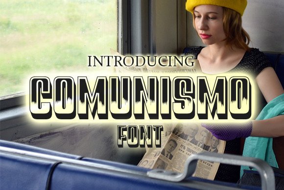 Comunismo 3D Decorative Font