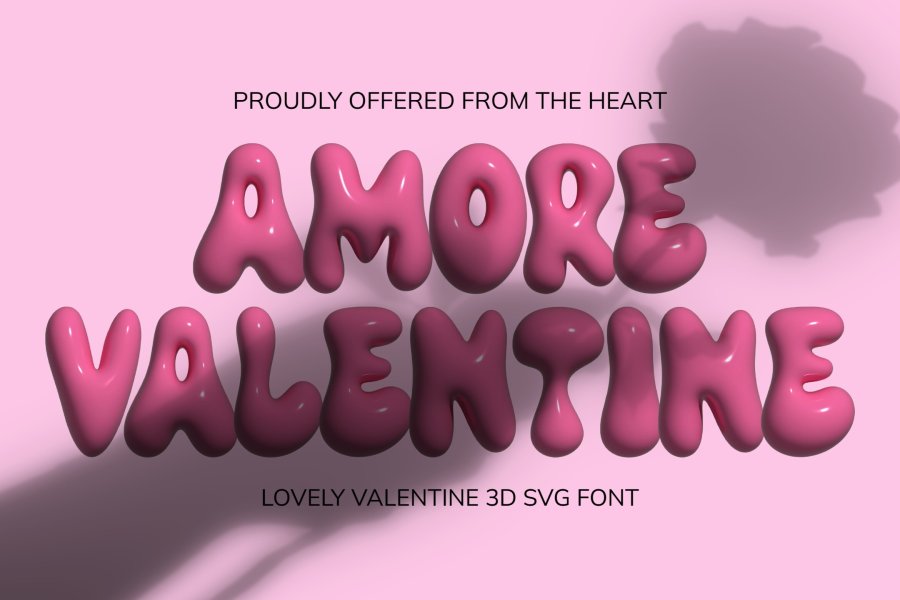 Amore Valentine Bubble Font