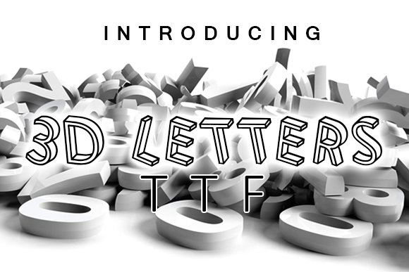 3D Comic Letter Font