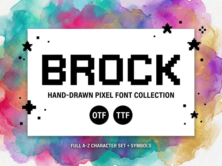 Brock Pixel Font