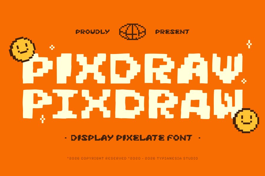 Pixdraw Doodle Pixel Font