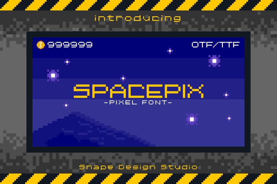 Spacepix Retro Pixel Font