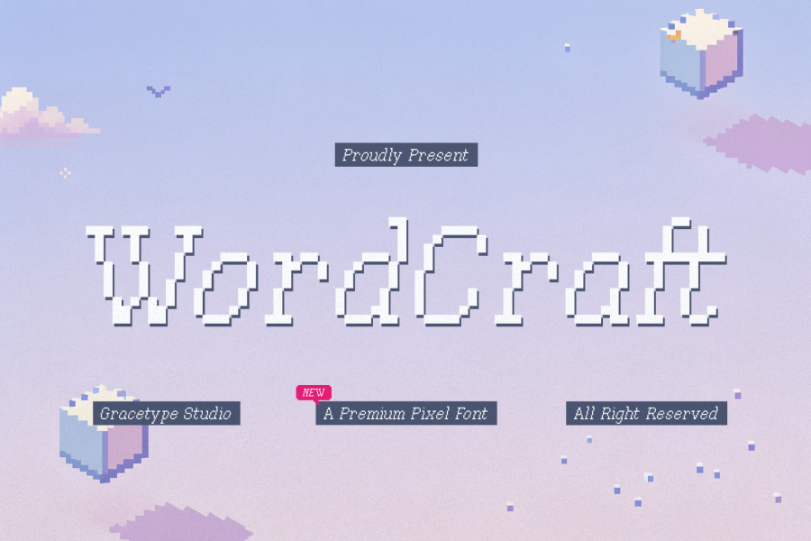 Word Craft Pixel Font